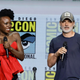 Danai Gurira and Andrew Lincoln, surprising fans at Comic-Con today.